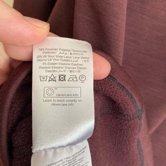 Peak Performance Heli Mid Jacket Full Zip Brushed Fleece Red Size M - Picture 7 of 8